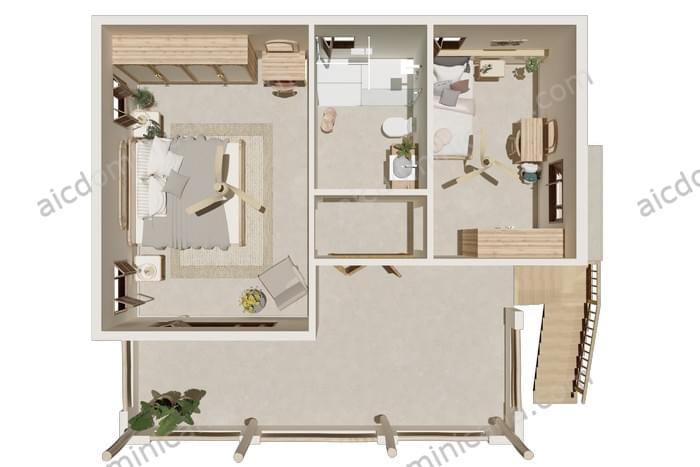 09 sale villa los gandules las terrenas second floor perspective